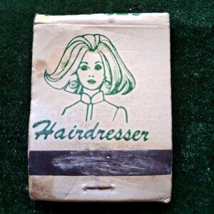Vintage Matchbook Matches Kelly's Kurls Hairstylist Campbell California 1970s